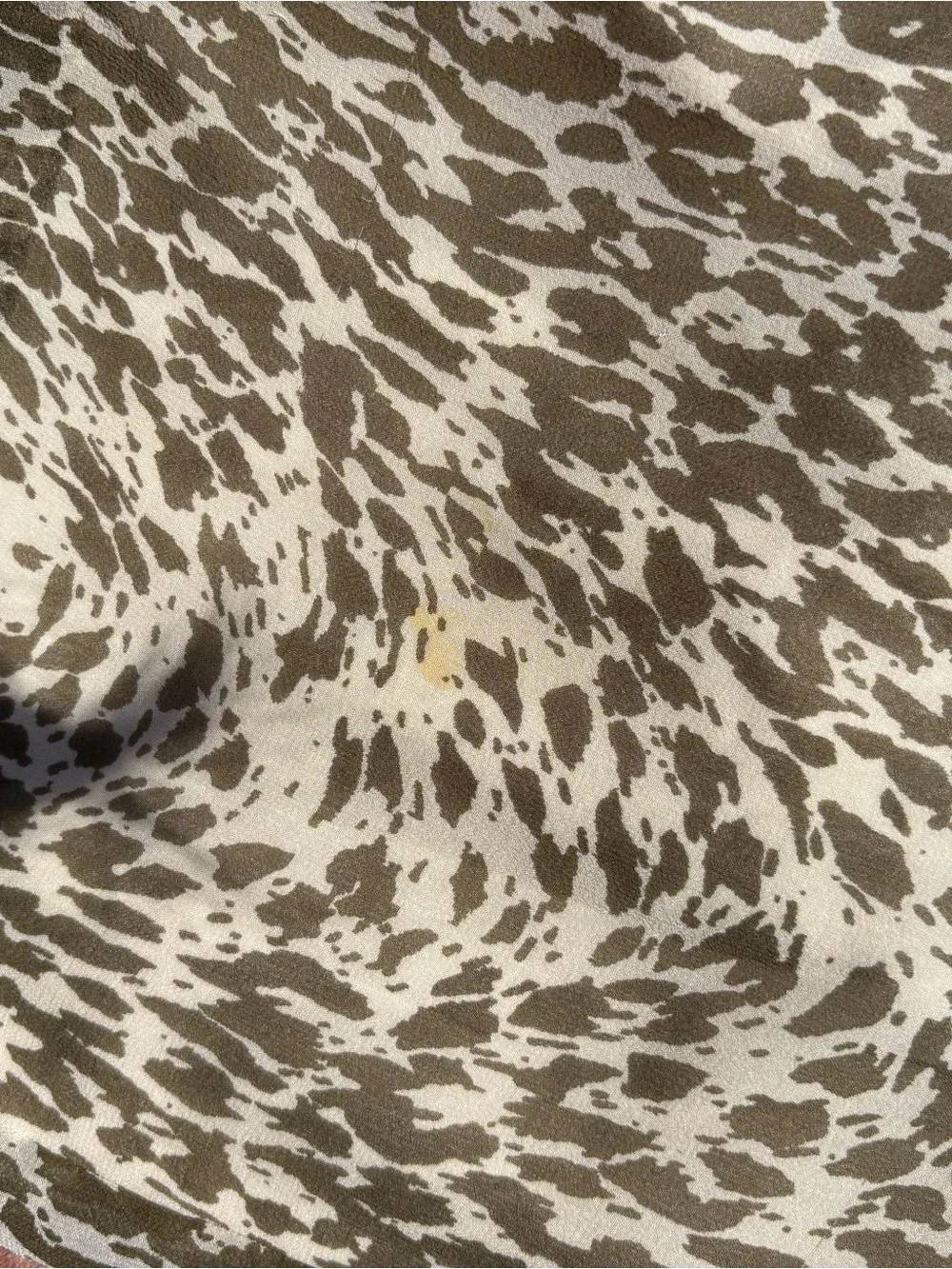 J. Crew Olive and Cream Animal-Print Pencil Skirt